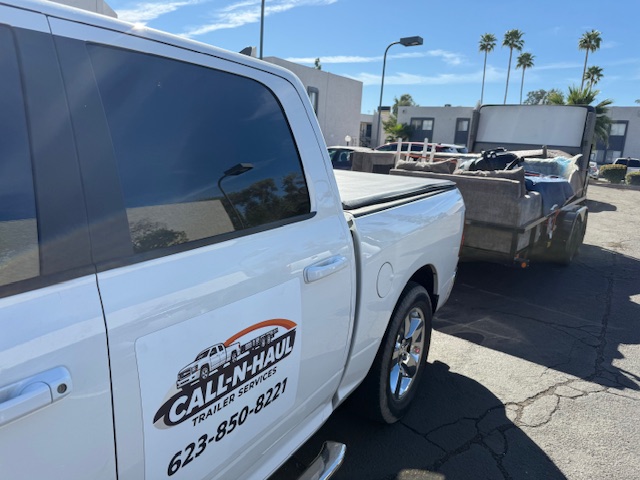 Call N Haul junk removal truck and trailer Arizona